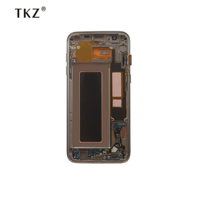 샘 은하 S7 가장자리 LCD를 위한 터치 스크린 휴대폰 OLED 화면 검은 백색 금